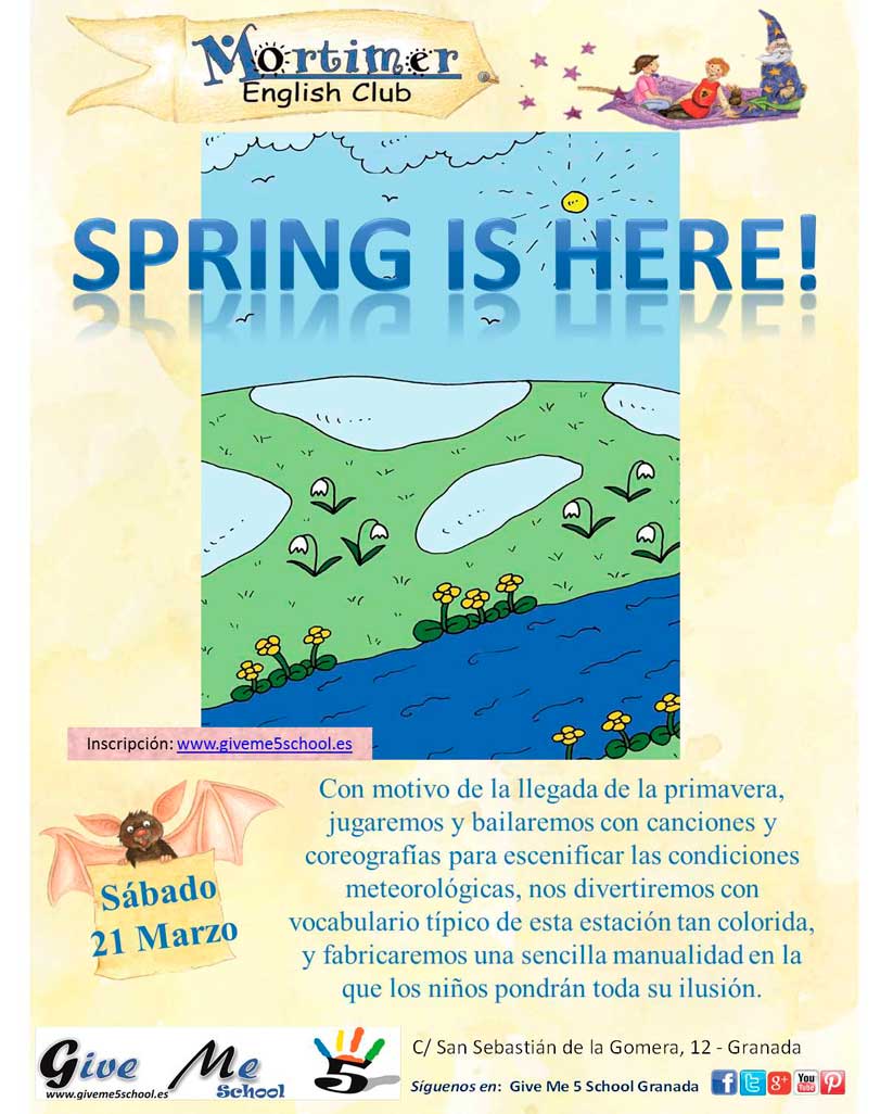 Taller 13. SPRING IS HERE (Mar-14) Taller 13. SPRING IS HERE (Mar-14)