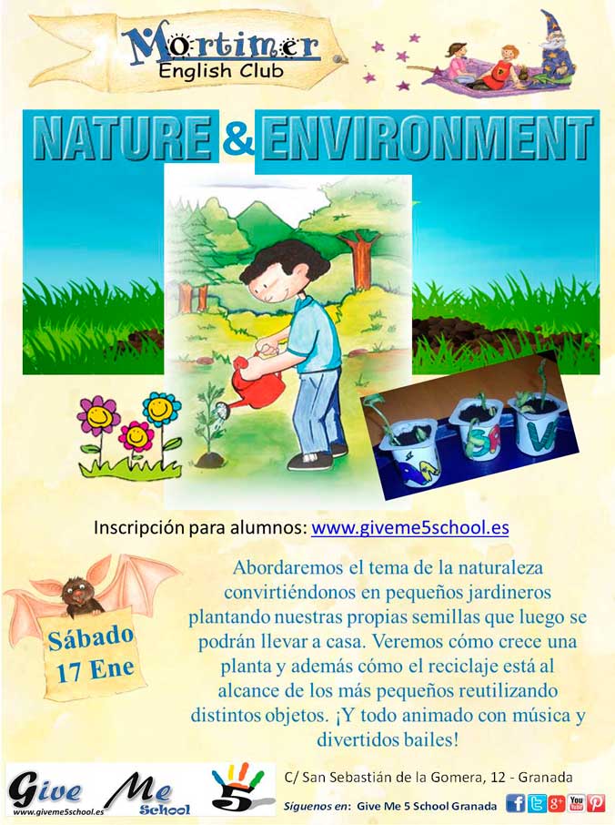Taller 8. NATURE AND ENVIRONMENT WORKSHOP (Ene-14) Taller 8. NATURE AND ENVIRONMENT WORKSHOP (Ene-14)