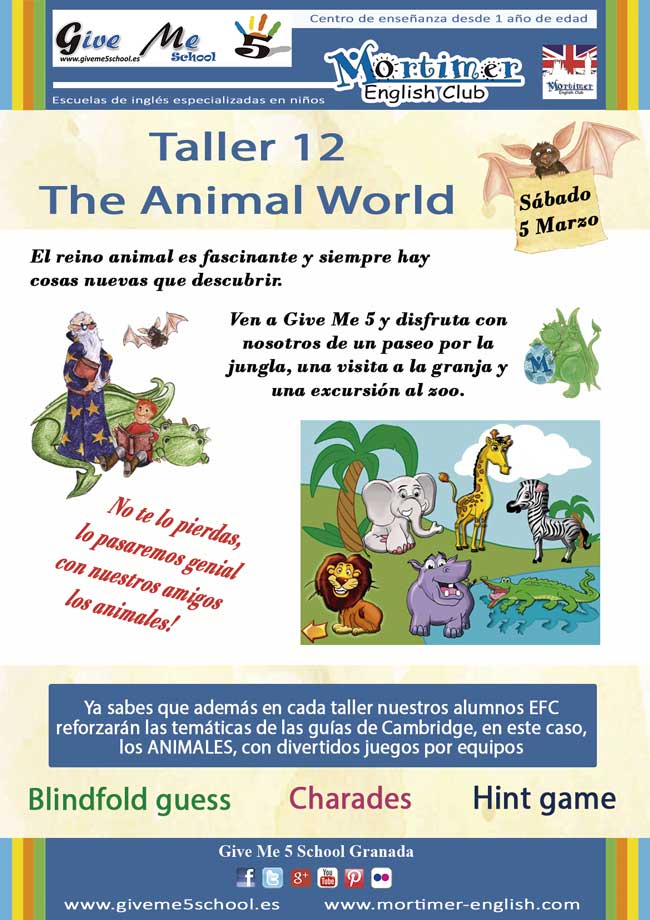 Taller 12. ANIMAL WORLD (5 Mar) Taller 12. Animal