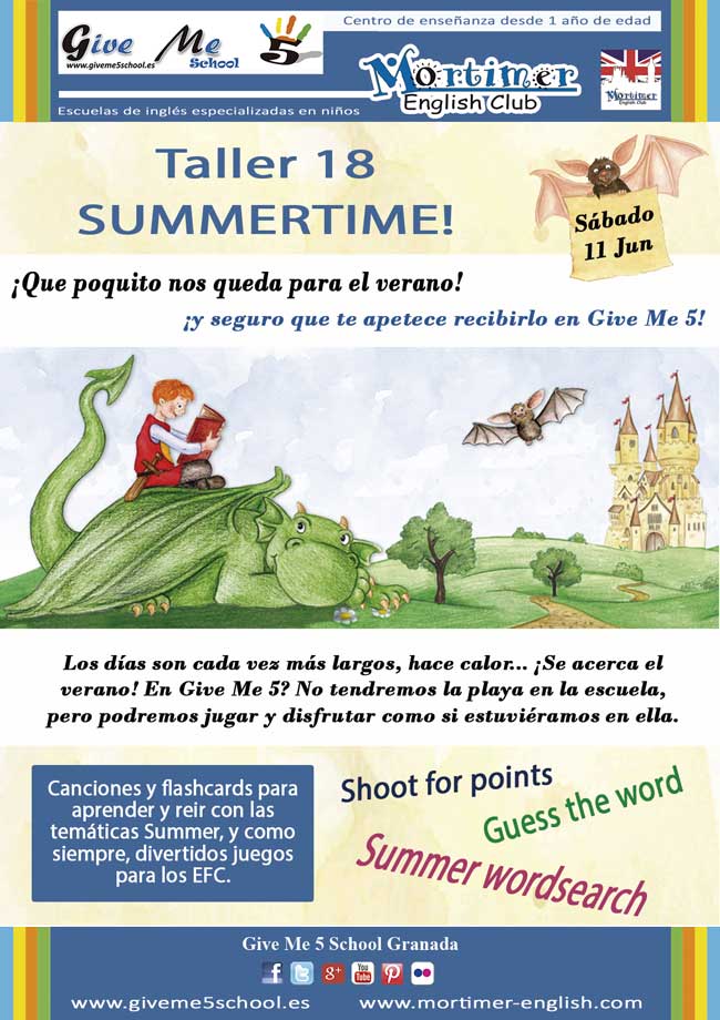 Taller 18. SUMMERTIME (11 Jun) Taller 18. Summertime