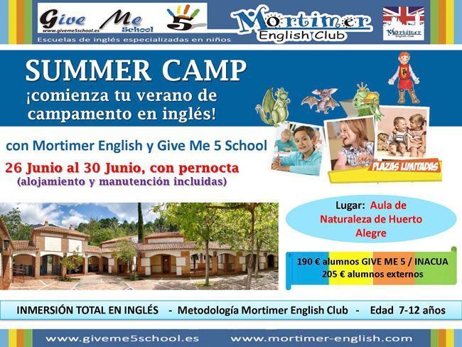 SUMMER CAMP - Aula Naturaleza Huerto Alegre (Jun-17) Flyer Summer Camp Aula Naturaleza