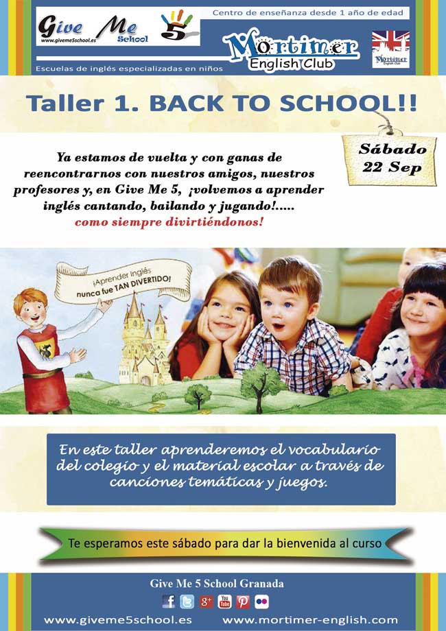 Taller 1. BACK TO SCHOOL! (22 SEP) Taller1. Back to school (22 SEP)