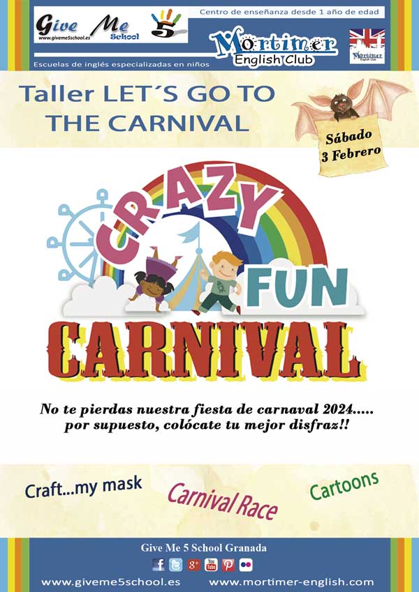 Taller LET´S GO TO THE CARNIVAL! (3 Feb) Taller LET´S GO TO THE CARNIVAL! (3 Feb)